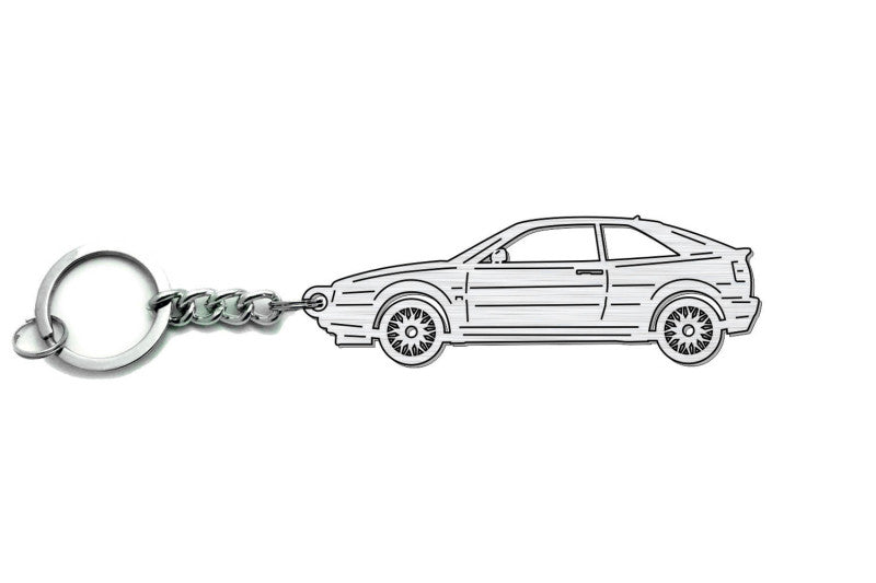 Car Keychain for Volkswagen Corrado 1987-1995 (type STEEL) Keychains opdesign