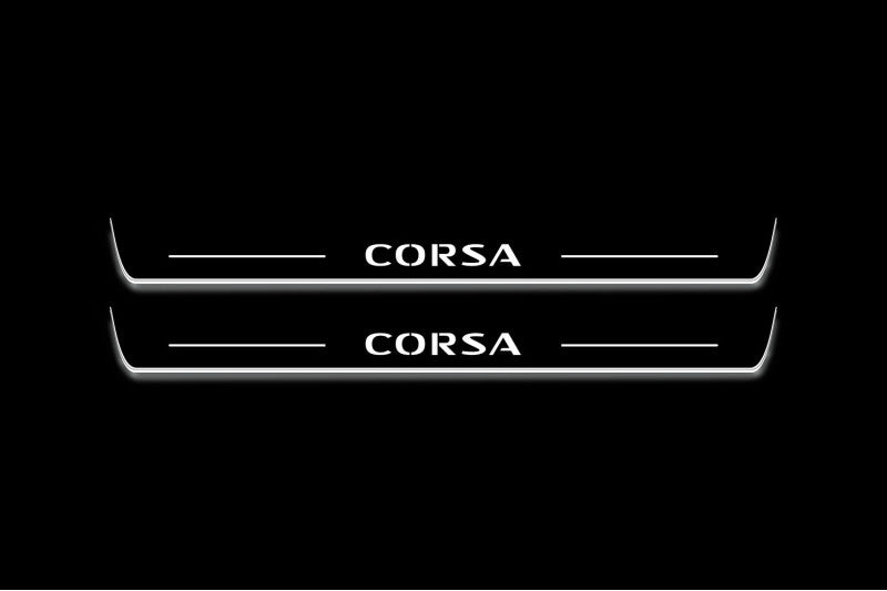 Opel Corsa E 5D 2014-2019 Auto Door Sills With Logo Corsa
