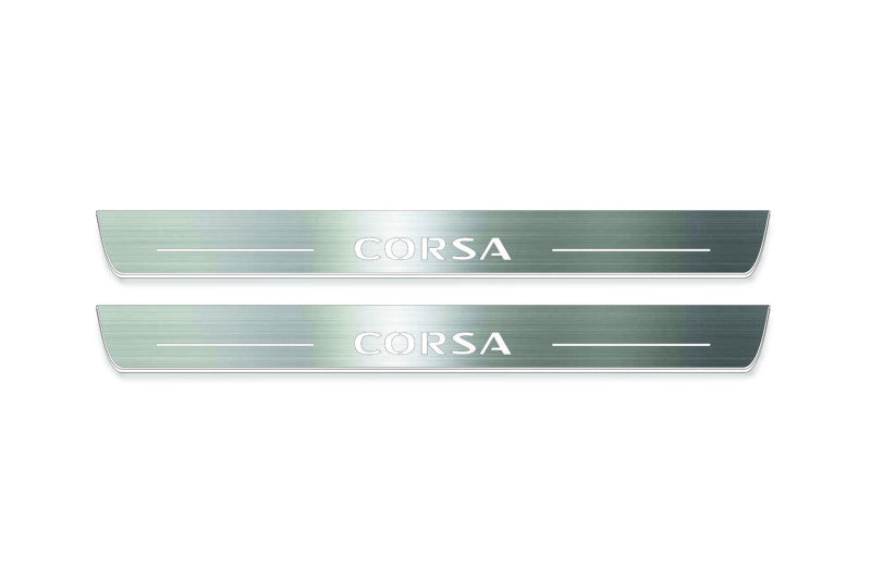 Opel Corsa E 5D 2014-2019 Auto Door Sills With Logo Corsa