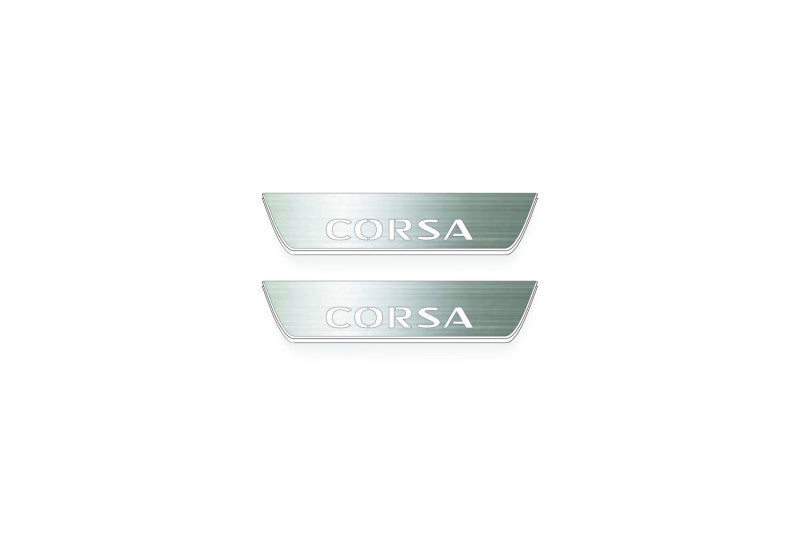 Opel Corsa F 2019+ Door Sill Protectors With Logo Corsa