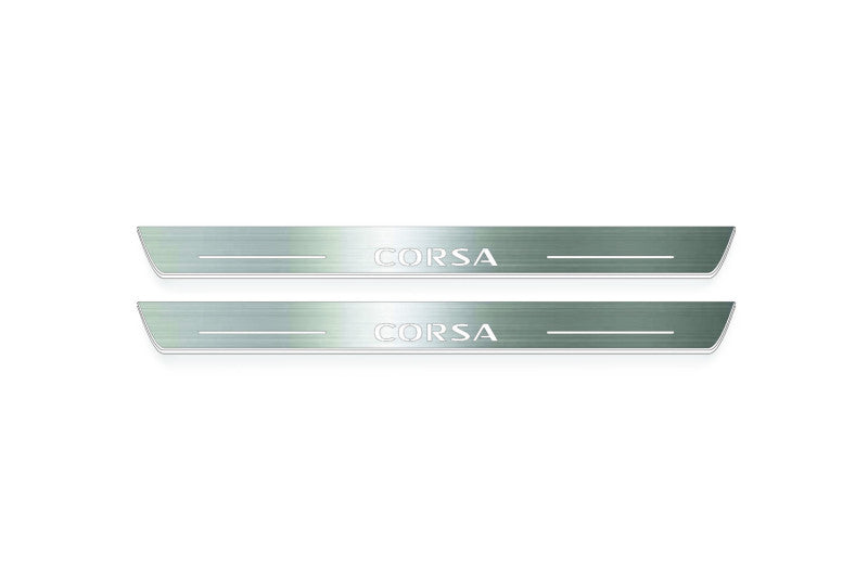 Opel Corsa F 2019+ Door Sill Protectors With Logo Corsa