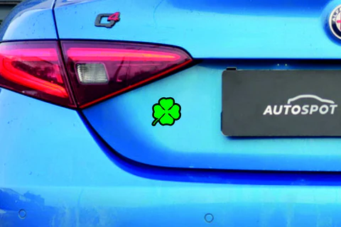 Alfa Romeo tailgate trunk rear emblem with Alfa Romeo Corse logo Alfa Romeo emblems decoinfabric