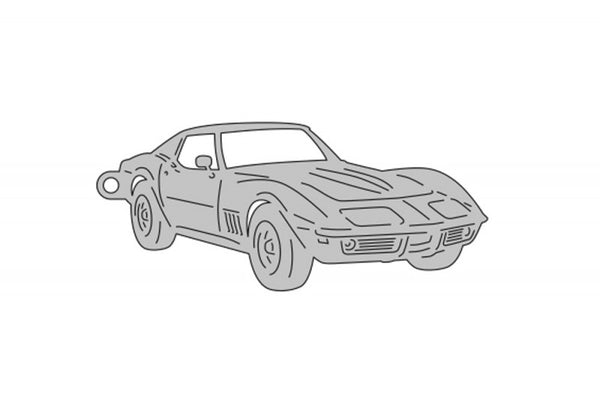 Car Keychain for Chevrolet Corvette III 1968-1982 (type 3D)