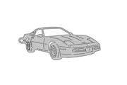 Car Keychain for Chevrolet Corvette IV 1984-1996 (type 3D) Keychains opdesign