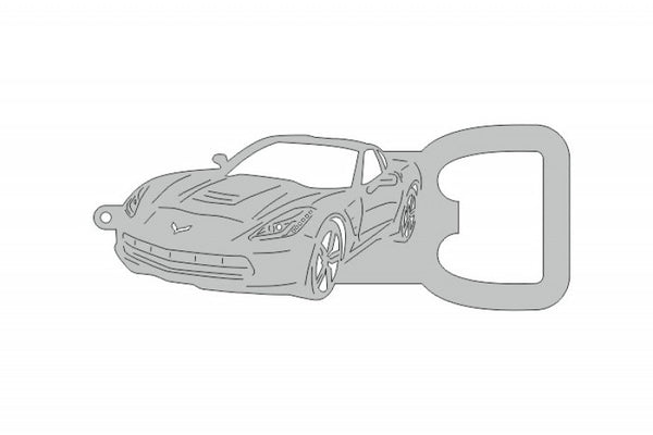Keychain Bottle Opener for Chevrolet Corvette VII 2014-2019