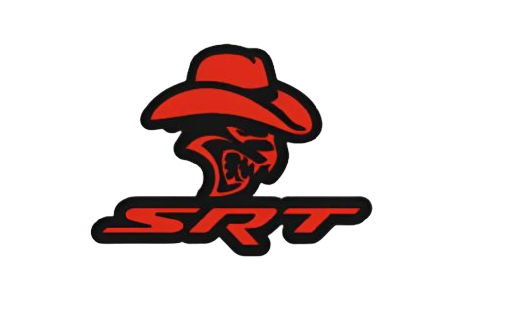 Jeep tailgate trunk rear emblem with Hellcat Cowboy SRT logo