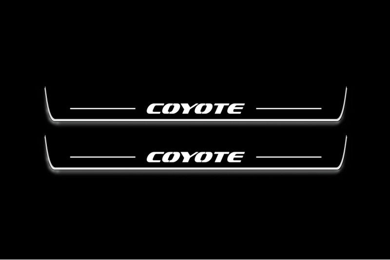 Ford Mustang VI 2015-2023 Car Door Sill With Logo Coyote