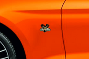 Ford Mustang emblem for fenders with Coyote logo (type 15) Ford emblems decoinfabric