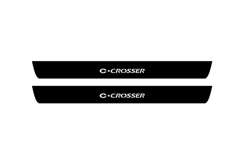 Citroen C-Crosser 2007-2012 Led Door Sill Pro With Logo C-Crosser (Premium Painting)