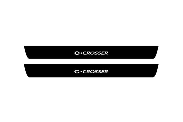 Citroen C-Crosser 2007-2012 Led Door Sill Pro With Logo C-Crosser (Premium Painting)