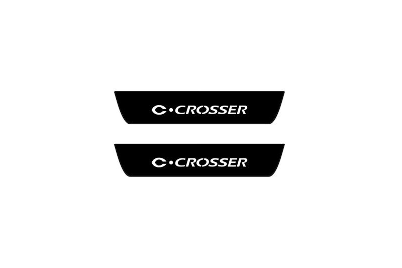 Citroen C-Crosser 2007-2012 Led Door Sill Pro With Logo C-Crosser (Premium Painting)