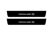 Opel Crossland X 2017+ Led Door Sill Pro With Logo Crossland X (Premium Painting) Opel Led Door Sills PRO opdesign