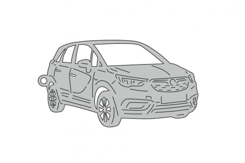 Car Keychain for Opel Crossland X 2017+ (type 3D) Keychains opdesign