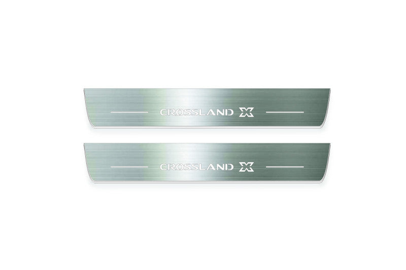 Opel Crossland X 2017+ Car Light Sill With Logo Crossland X