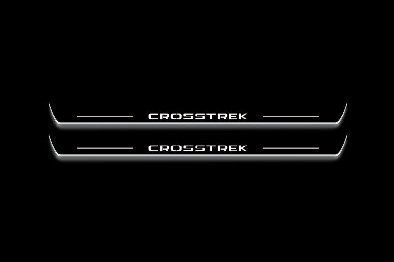 Subaru Crosstrek I 2012-2017 LED Door Sills With Logo Crosstrek