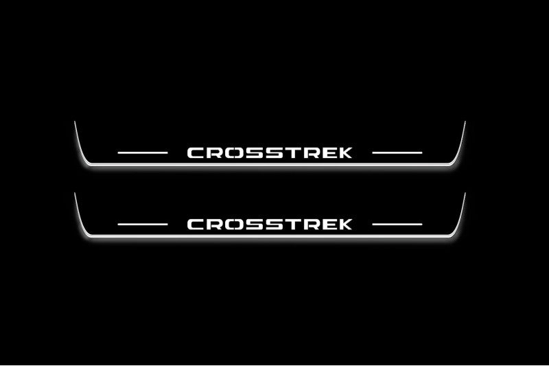 Subaru Crosstrek II 2017-2022 LED Door Sills With Logo Crosstrek
