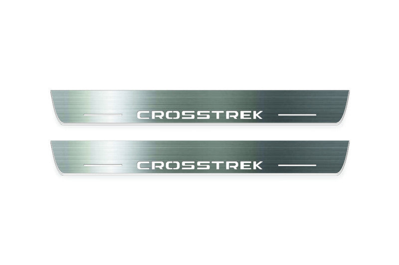 Subaru Crosstrek II 2017-2022 LED Door Sills With Logo Crosstrek