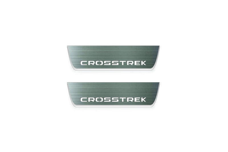 Subaru Crosstrek II 2017-2022 LED Door Sills With Logo Crosstrek