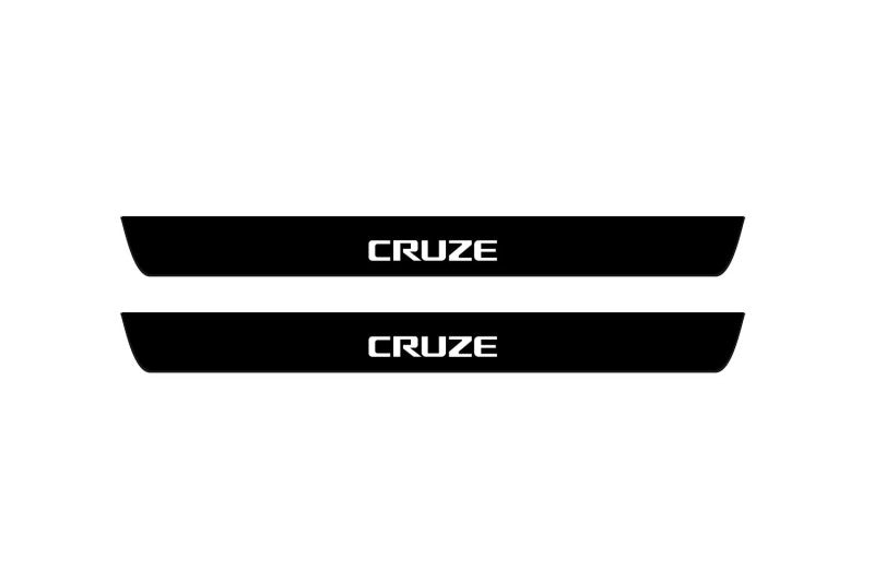 Chevrolet Cruze I 2008-2016 Led Door Sill Pro With Logo Cruze (Premium Painting)