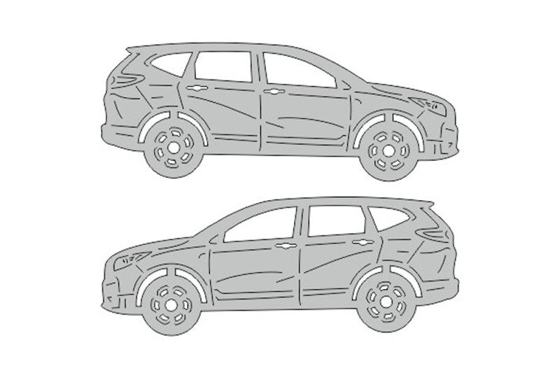 Honda CR-V V (2017-2023) Floor Mat Emblem Set – Stainless Steel Badges Car Mats Badges Decoin