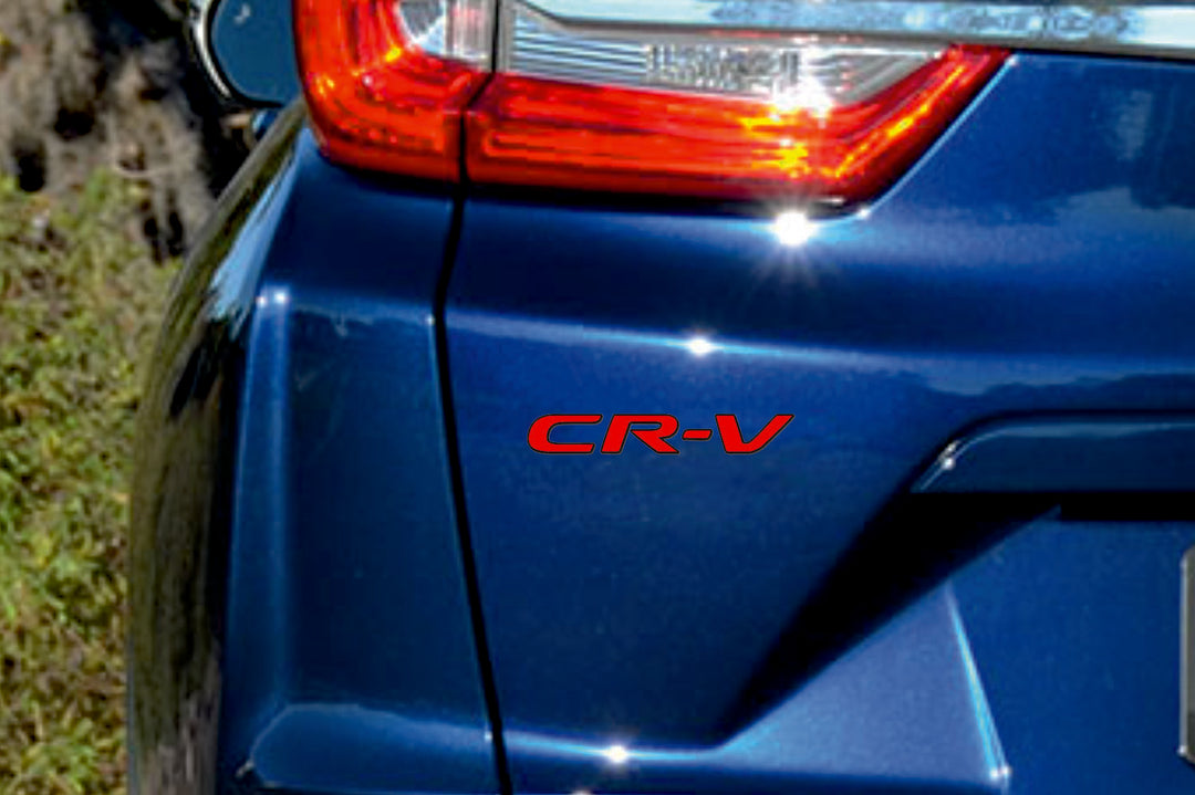 Honda CR-V V 2017-2023 tailgate trunk rear 3D emblem with CR-V logo (type MIXT) Honda emblems decoinfabric