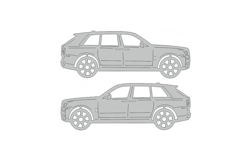 Rolls-Royce Cullinan (2018+) Floor Mat Emblem Set – Stainless Steel Badges Car Mats Badges Decoin