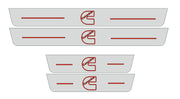 Dodge Ram V 2019+ Door Sill Led Plate With CUMMINS Logo Dodge Led Door Sills opdesign