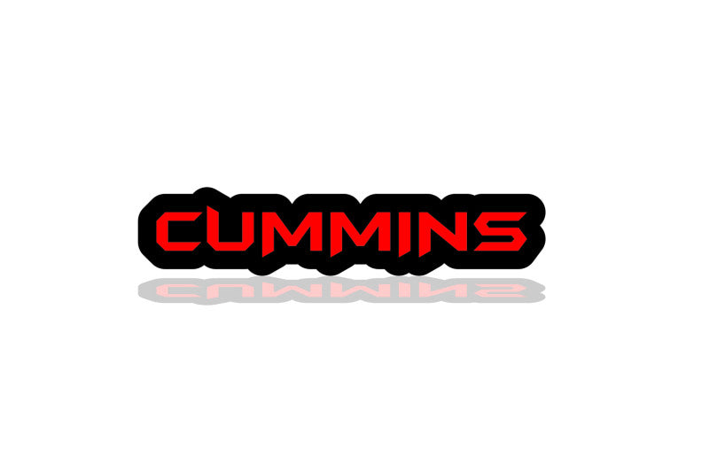 Dodge Illuminated LED Radiator Grille Emblems and Badges with Cummins (type 1) logo Dodge Led emblems decoinfabric