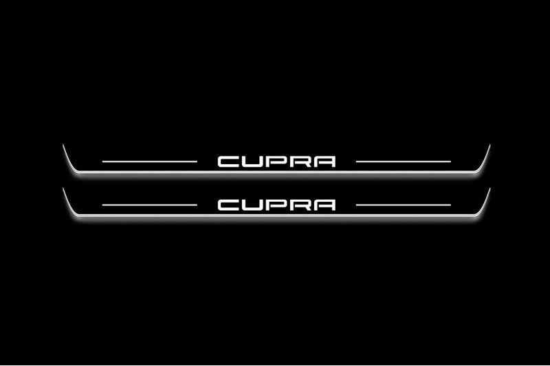 Seat Leon III 2013-2020 Auto Door Sill Plates With Logo Cupra