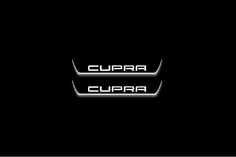 Seat Leon III 2013-2020 Auto Door Sill Plates With Logo Cupra