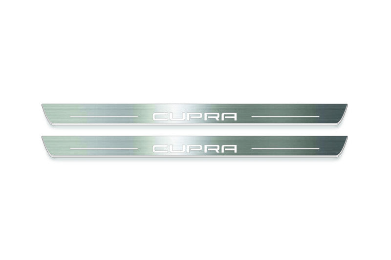 Seat Leon III 2013-2020 Auto Door Sill Plates With Logo Cupra