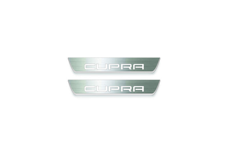 Seat Leon III 2013-2020 Auto Door Sill Plates With Logo Cupra