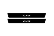 Mazda CX-3 2015+ Led Door Sill Pro With Logo CX-3 (Premium Painting) Mazda Led Door Sills PRO opdesign
