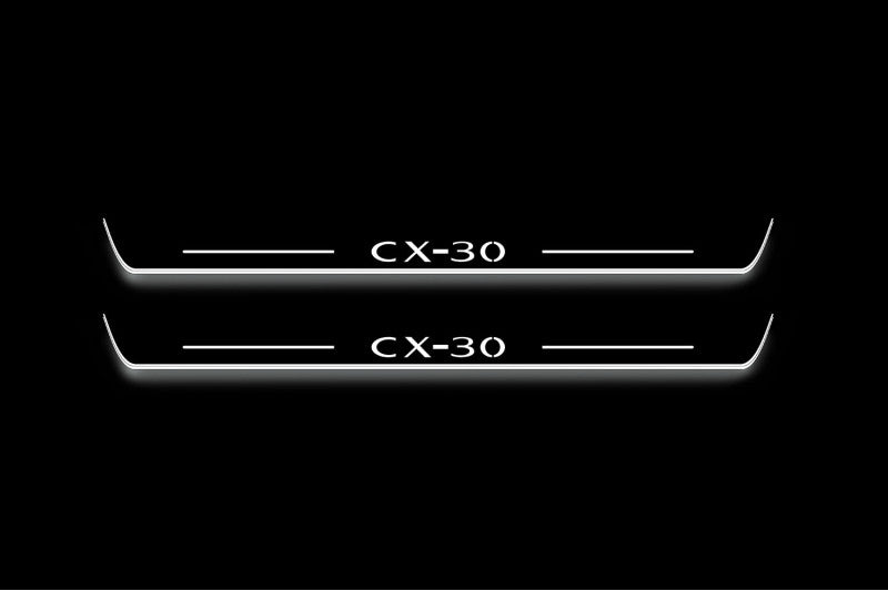 Mazda CX-30 2019+ Door Sill Lights With Logo CX-30