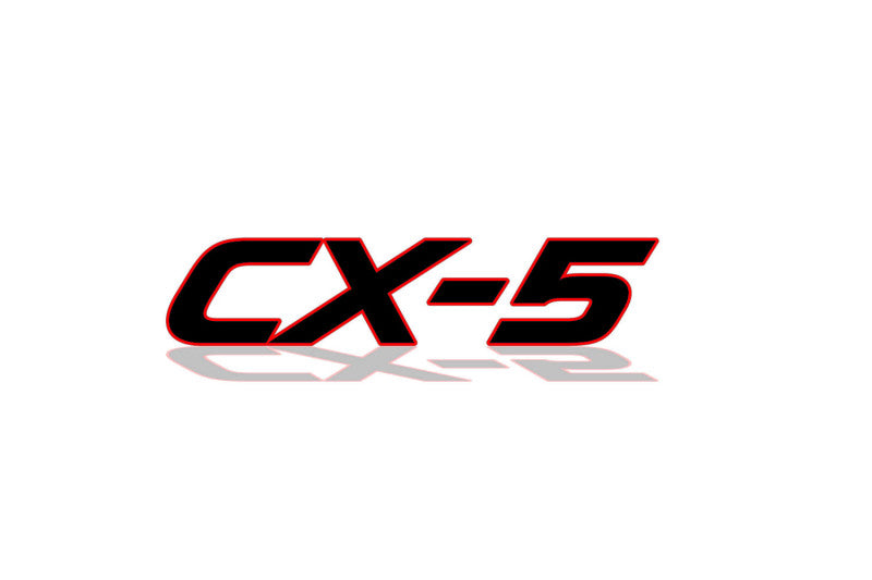 Mazda CX-5 I 2012-2017 tailgate trunk rear 3D emblem with CX-5 logo (type MIXT) Mazda emblems decoinfabric