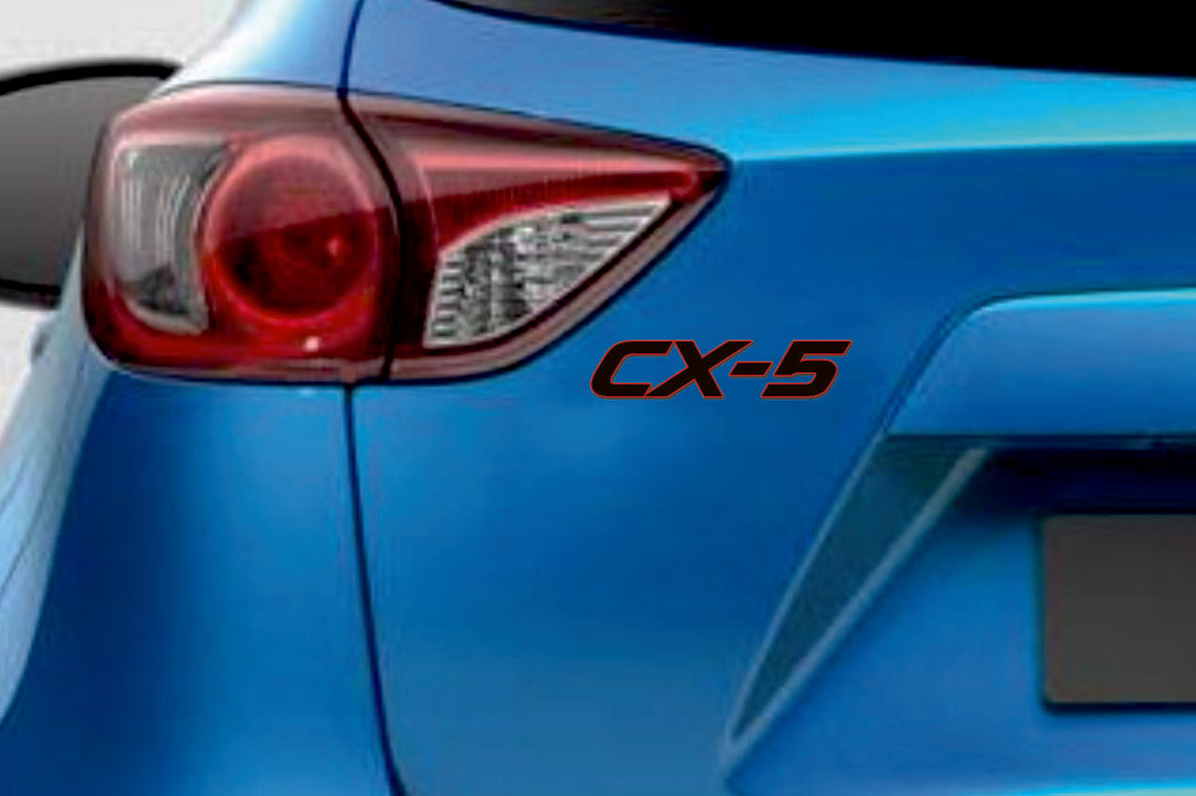 Mazda CX-5 I 2012-2017 tailgate trunk rear 3D emblem with CX-5 logo (type MIXT) Mazda emblems decoinfabric