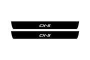 Mazda CX-5 II 2017+ Led Door Sill Pro With Logo CX-5 (Premium Painting) Mazda Led Door Sills PRO opdesign