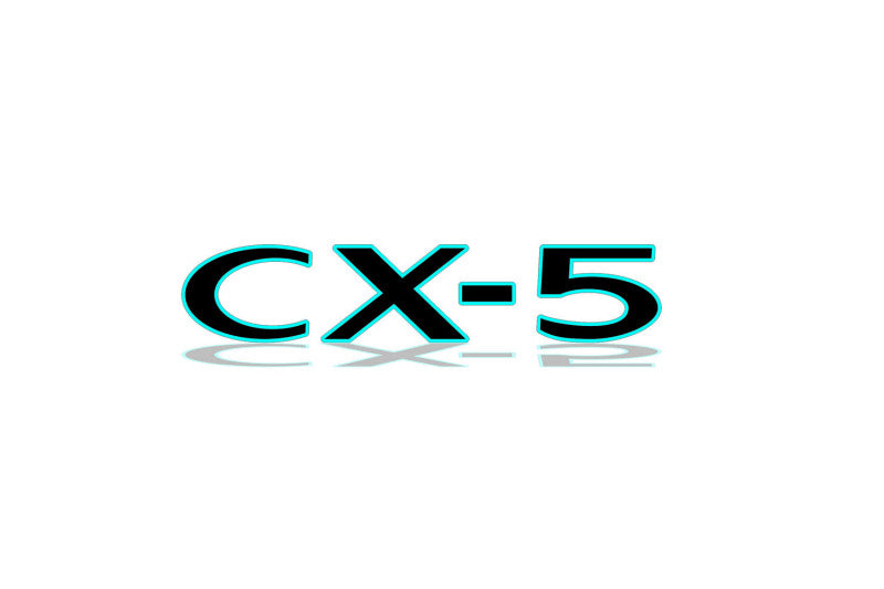 Mazda CX-5 II 2017-2025 tailgate trunk rear 3D emblem with CX-5 logo (type MIXT) Mazda emblems decoinfabric
