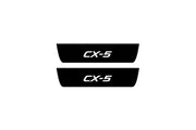 Mazda CX-5 II 2017+ Led Door Sill Pro With Logo CX-5 (Premium Painting) Mazda Led Door Sills PRO opdesign