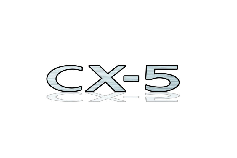 Mazda CX-5 II 2017-2025 tailgate trunk rear 3D emblem with CX-5 logo (type MIXT) Mazda emblems decoinfabric