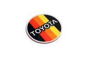 Toyota Radiator grille emblem with Toyota logo (Tricolor) Toyota emblems decoinfabric
