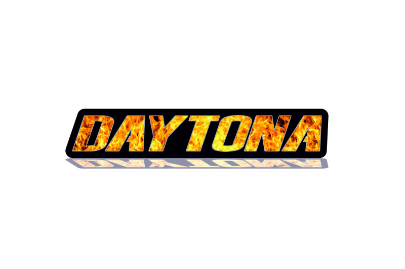 Dodge Radiator grille emblem with Daytona Fire logo