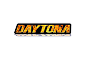 Dodge Radiator grille emblem with Daytona Fire logo Dodge emblems decoinfabric BLACK FRAME+FIRE LOGO