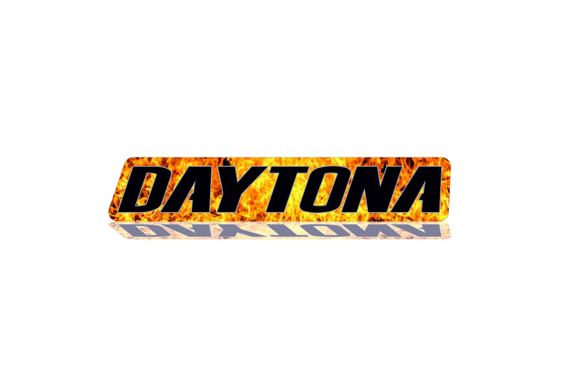 Dodge Radiator grille emblem with Daytona Fire logo