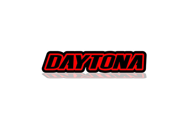 Dodge Challenger trunk rear emblem between tail lights with Daytona logo (type3)