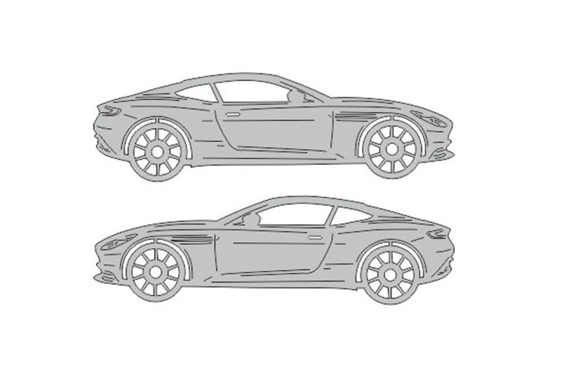 Aston Martin DB11 (2016+) Floor Mat Emblem Set – Stainless Steel Badges Car Mats Badges Decoin