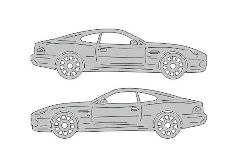 Aston Martin DB7 (1994-2004) Floor Mat Emblem Set – Stainless Steel Badges Car Mats Badges Decoin