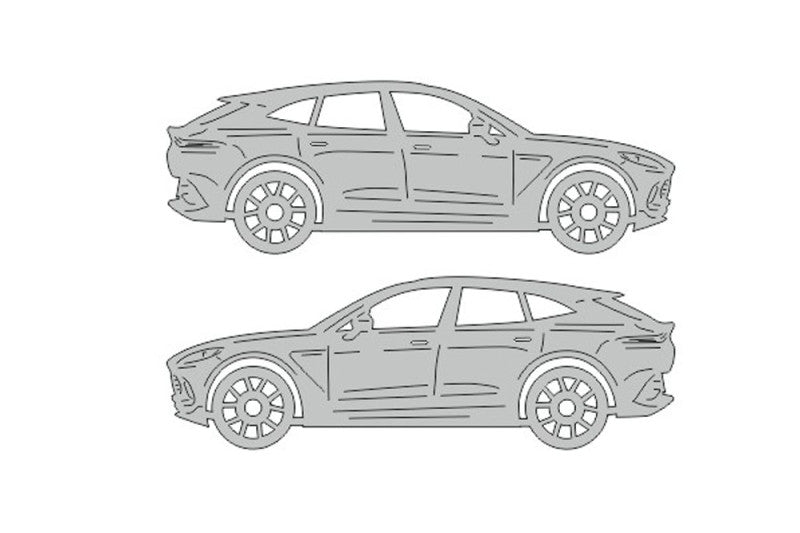 Aston Martin DBX (2020+) Floor Mat Emblem Set – Stainless Steel Badges Car Mats Badges Decoin