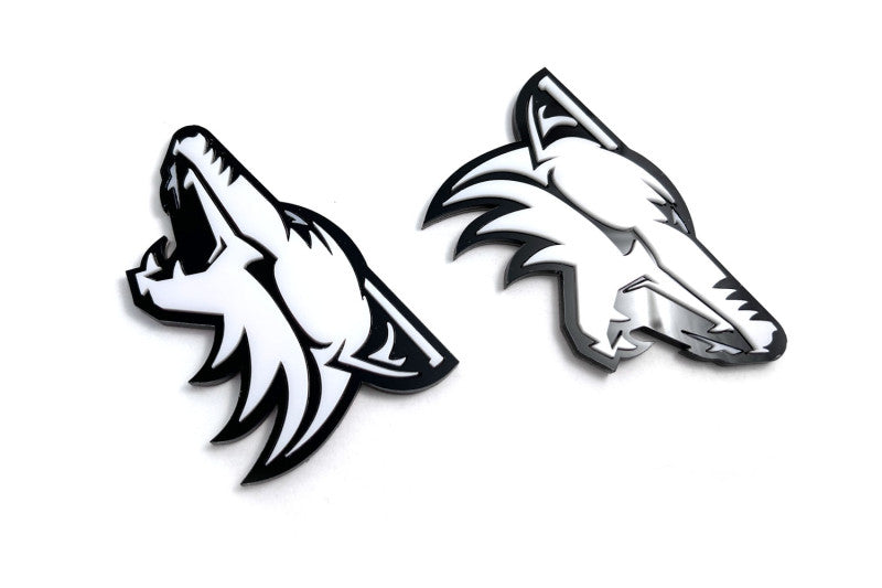 Ford Mustang Emblem & Badges set with Coyote logo (type 3) Ford emblems decoinfabric BLACK WHITE