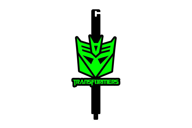 Car Show Stainless Steel Hood Prop with Decepticon Transformers Logo